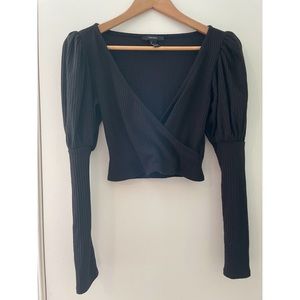 Puffy shoulder blouse